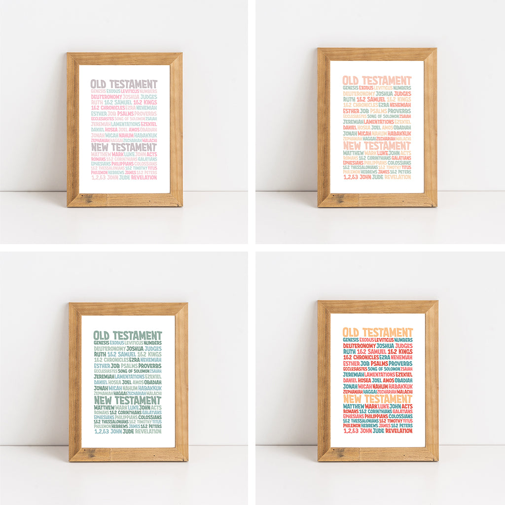 Books of the Bible Wall Art