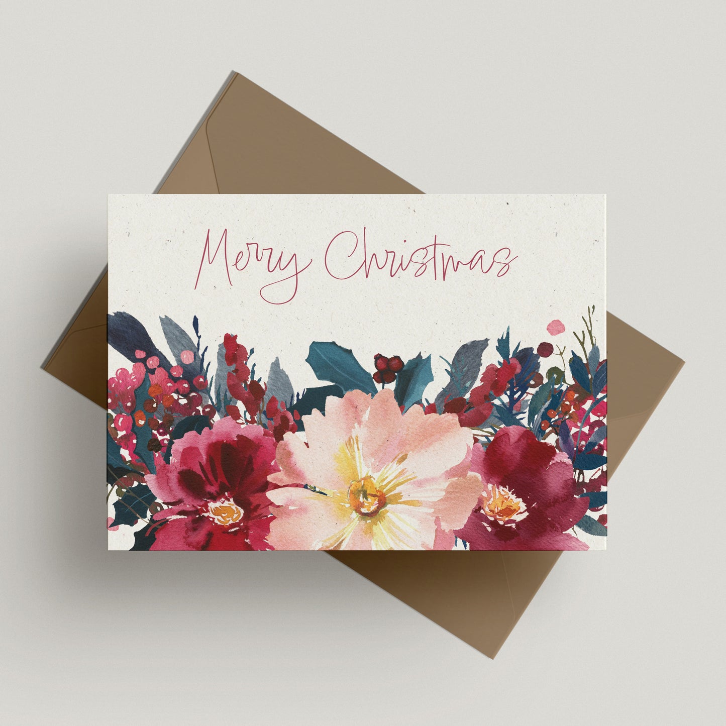 Floral Christmas Card