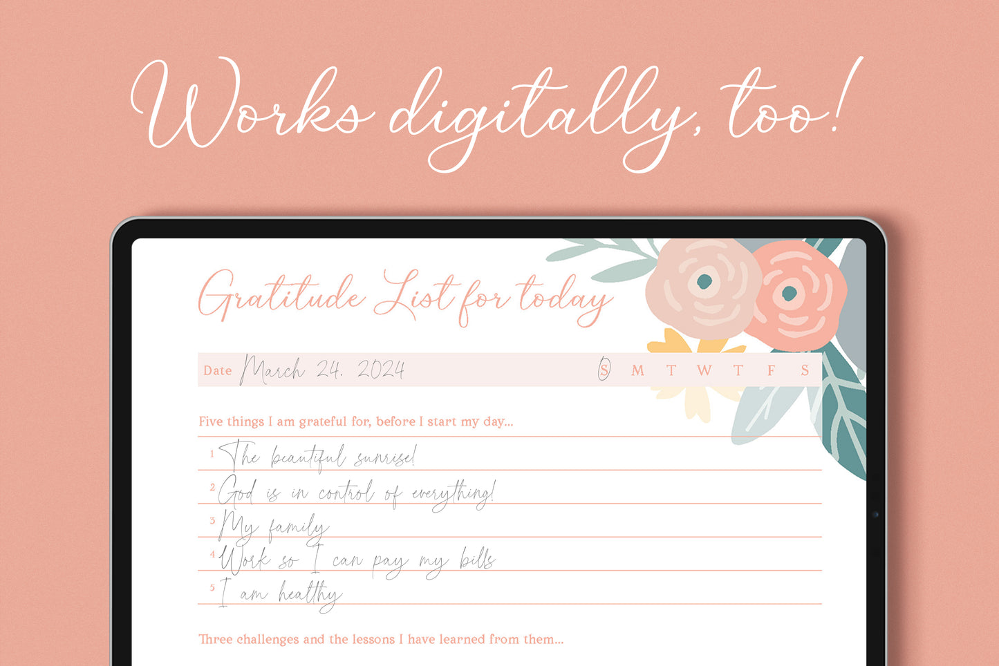 Digital Gratitude Bundle - Pink